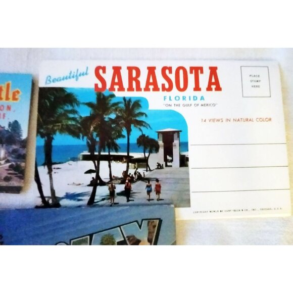 Postcards 7 Unposted Vintage El Rancho Sarasota Rock City Gardens Fontainebleau - Picture 6 of 14